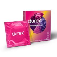 Durex Pleasuremax Προφυλακτικά Με Ραβδώσεις & Κουκίδες 3τμχ