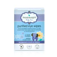 Pharmasept Baby Care Purified Eye Wipes Αποστειρωμένα Οφθαλμικά Μαντηλάκια 10 τμχ