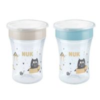 Nuk First Choice+ Bottle Twin Set με Πλαστικά Μπιμπερό με Θηλή Σιλικόνης & Δείκτη Ελέγχου Θερμοκρασίας 0-6m 2x300 ml