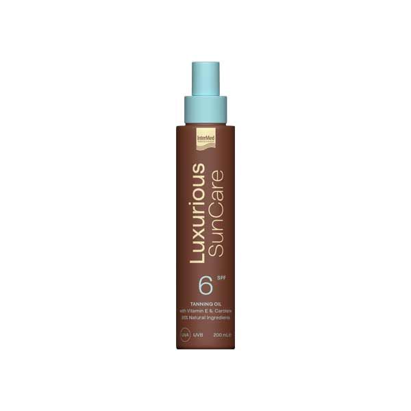 Luxurious Sun Care Tanning Oil Ξηρό Λάδι για Γρήγορο & Έντονο Μαύρισμα Spf6 200ml