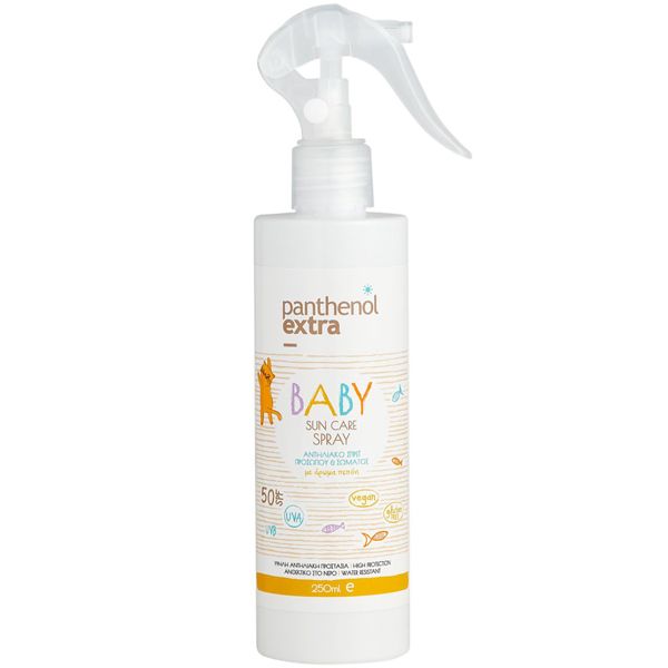 Panthenol Extra Baby Sun Care Αντηλιακό Γαλάκτωμα Προσώπου-Σώματος για Βρέφη και Παιδιά Spf50 250 ml