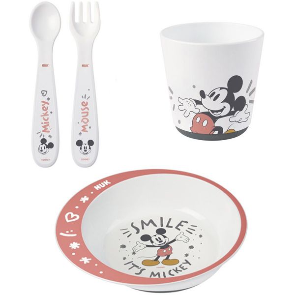 Nuk Mickey Set Εκπαίδευσης Φαγητού 4 τμχ