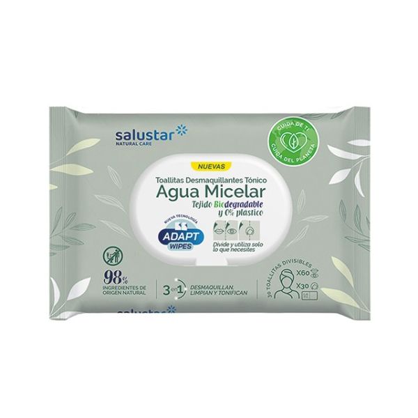 Salustar Wet Wipes MakeUp Remover Μαντηλάκια Ντεμακιγιάζ 30 τμχ