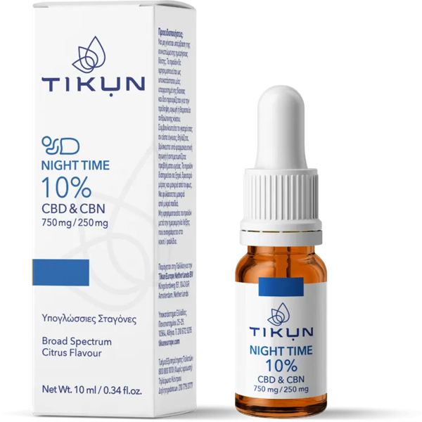 Tikun Night Time 10% CBD 750mg & CBN 250mg 10 ml