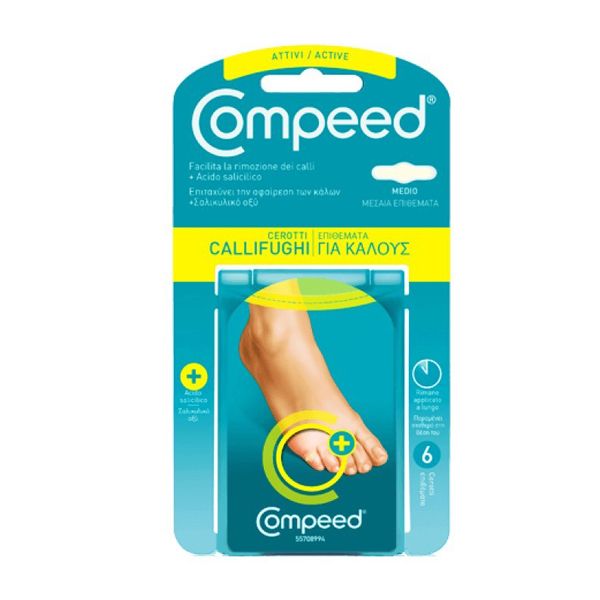 Compeed Corn Plasters Medium Ενυδατικά Επιθέματα για Κάλους 6 τμχ