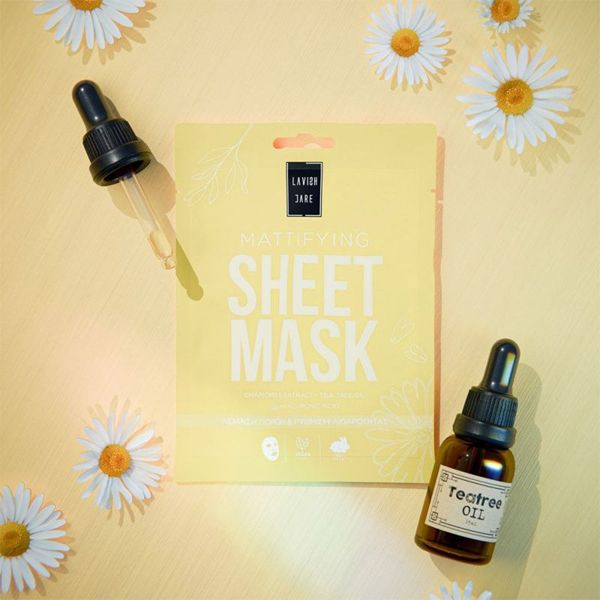 Lavish Care Mattifying Sheet Mask Μάσκα Προσώπου κατά της Λιπαρότητας 25 gr