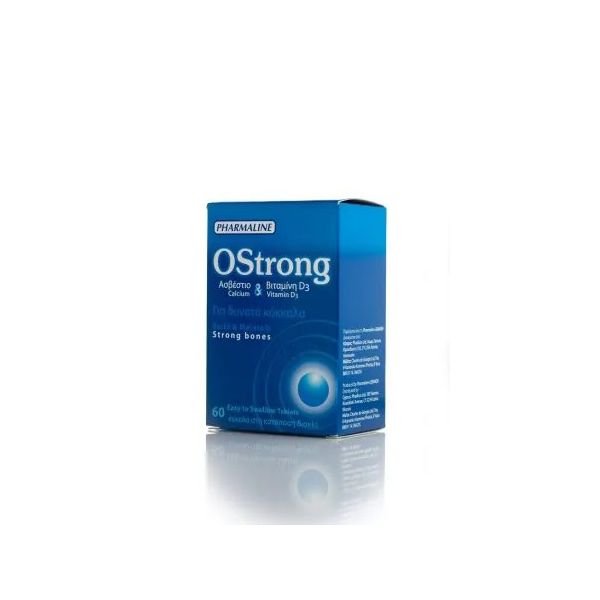 Ostrong Ca + D3 Συμπλήρωμα Διατροφής με Ασβέστιο & Βιταμίνη D3 για υγιή Οστά 60 tabs