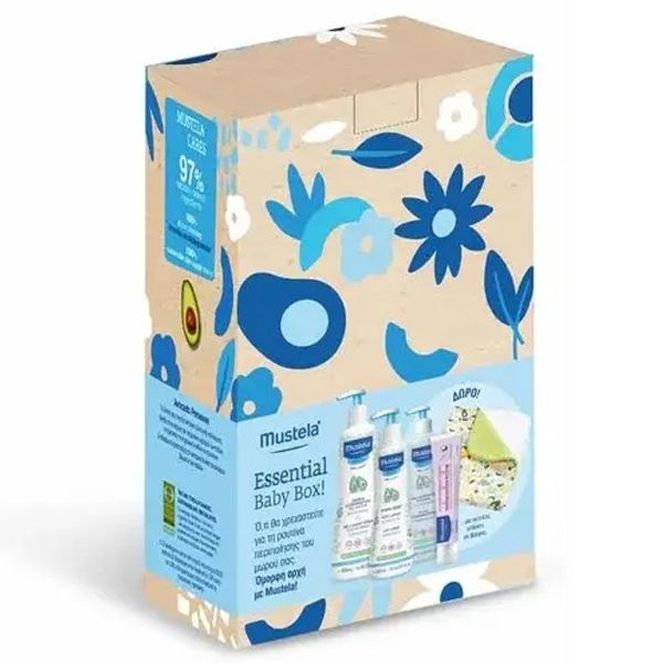 Mustela Essential Baby Box με 4 Προϊόντα Περιποίησης για το Μωρό